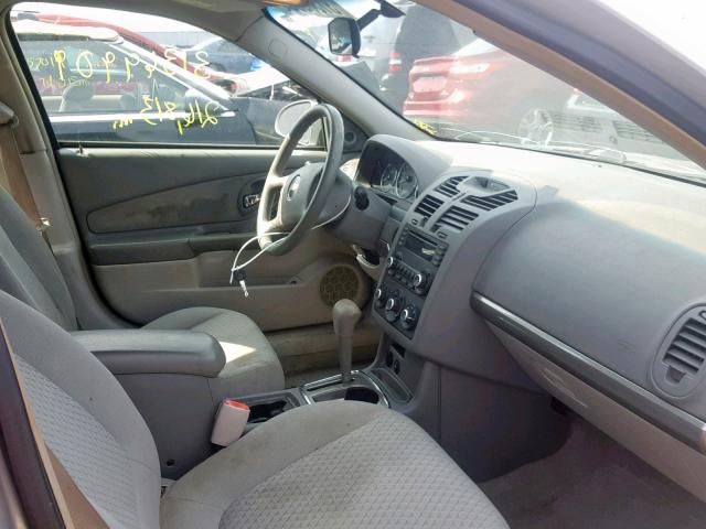 1G1ZT61856F212302 - 2006 CHEVROLET MALIBU MAX SILVER photo 5