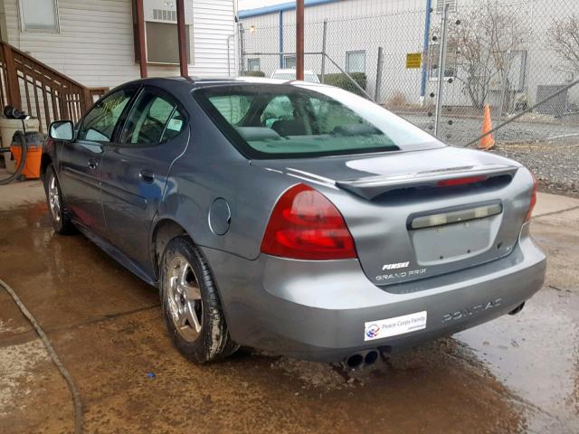 2G2WP522941294952 - 2004 PONTIAC GRAND PRIX GRAY photo 3