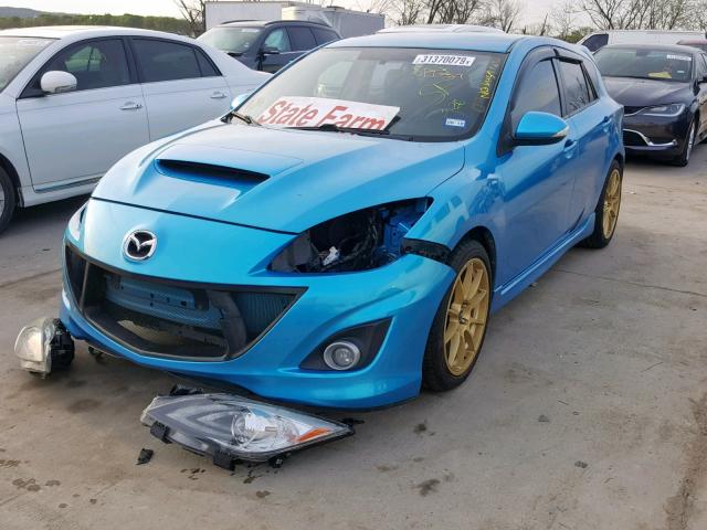 JM1BL1K4XB1372237 - 2011 MAZDA SPEED 3 BLUE photo 2