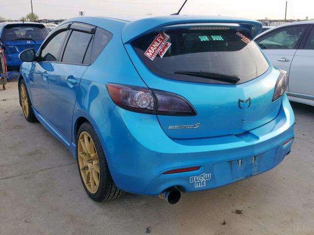 JM1BL1K4XB1372237 - 2011 MAZDA SPEED 3 BLUE photo 3