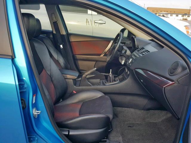 JM1BL1K4XB1372237 - 2011 MAZDA SPEED 3 BLUE photo 5