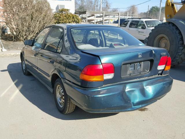 1HGEJ6621TL026285 - 1996 HONDA CIVIC DX GREEN photo 3