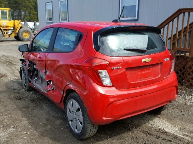 KL8CB6SA3HC822536 - 2017 CHEVROLET SPARK LS RED photo 3