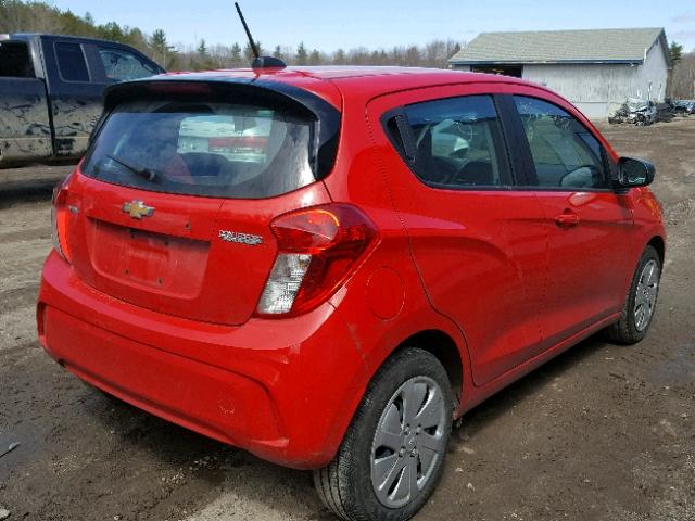 KL8CB6SA3HC822536 - 2017 CHEVROLET SPARK LS RED photo 4