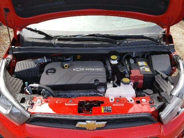 KL8CB6SA3HC822536 - 2017 CHEVROLET SPARK LS RED photo 7