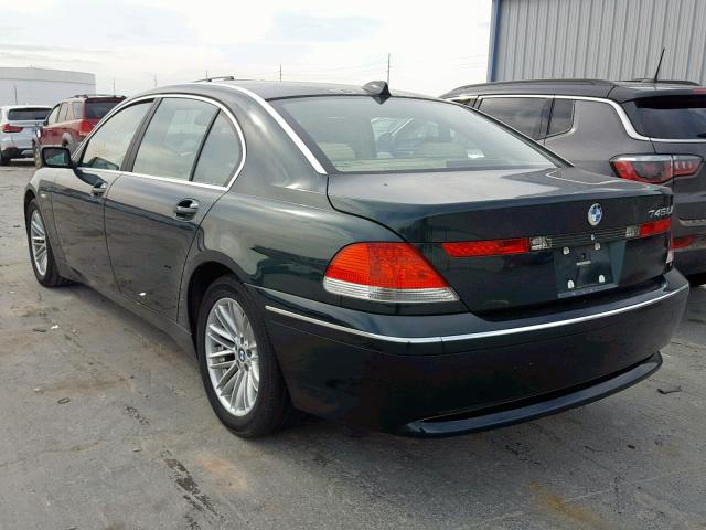 WBAGN63504DS51638 - 2004 BMW 745 LI GREEN photo 3