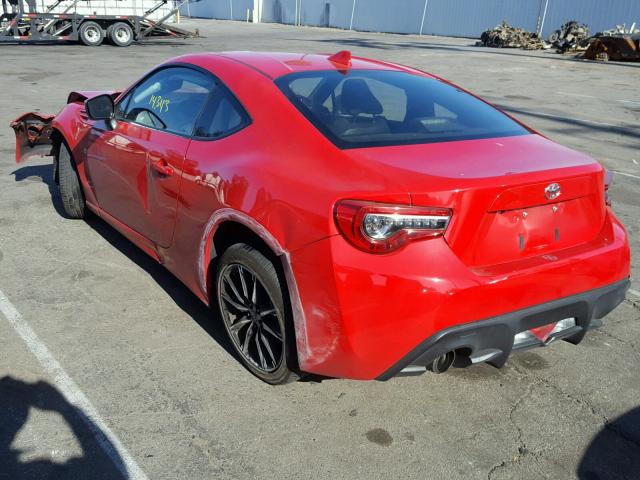 JF1ZNAA19H8706084 - 2017 TOYOTA 86 BASE RED photo 3