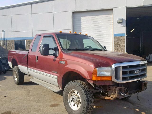 1FTSX31F4YEC84045 - 2000 FORD F350 SRW S RED photo 1