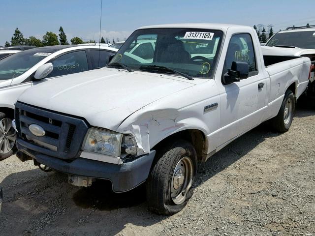 1FTYR10U16PA35244 - 2006 FORD RANGER WHITE photo 2