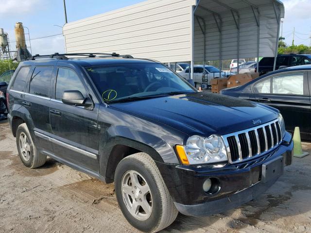 1J4HS58N26C215343 - 2006 JEEP GRAND CHER BLACK photo 1