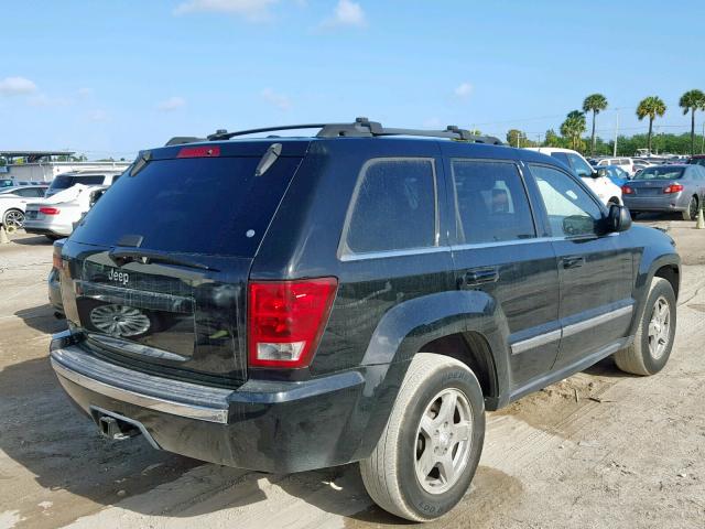 1J4HS58N26C215343 - 2006 JEEP GRAND CHER BLACK photo 4