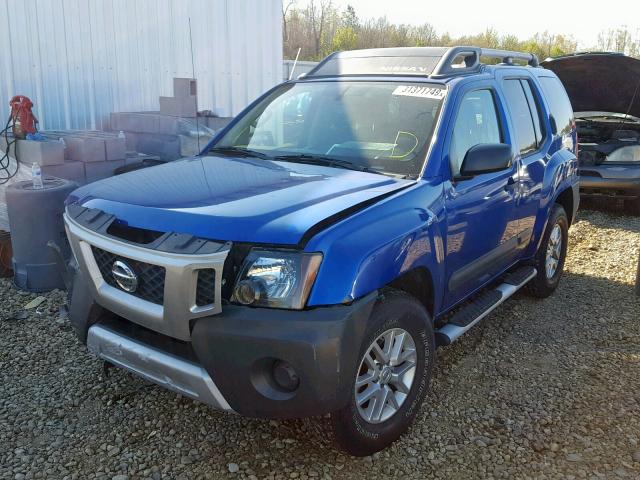 5N1AN0NU0EN806816 - 2014 NISSAN XTERRA X BLUE photo 2