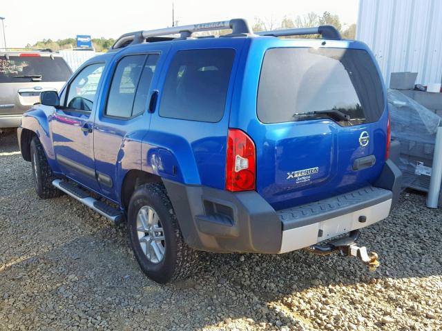 5N1AN0NU0EN806816 - 2014 NISSAN XTERRA X BLUE photo 3