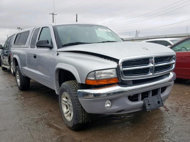 1D7HG42N63S205058 - 2003 DODGE DAKOTA SLT SILVER photo 1