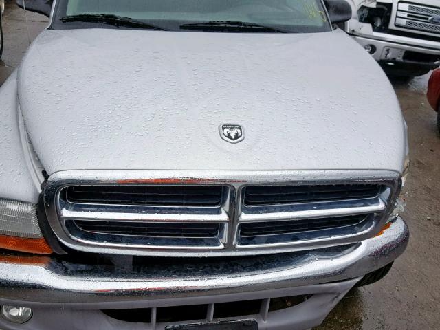 1D7HG42N63S205058 - 2003 DODGE DAKOTA SLT SILVER photo 7