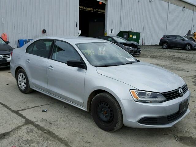 3VW1K7AJ8EM401358 - 2014 VOLKSWAGEN JETTA BASE SILVER photo 1