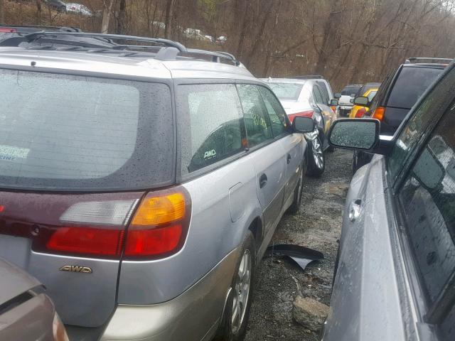 4S3BH675037633454 - 2003 SUBARU LEGACY OUT GRAY photo 4