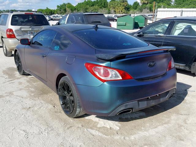 KMHHU6KH2AU022245 - 2010 HYUNDAI GENESIS CO BLUE photo 3