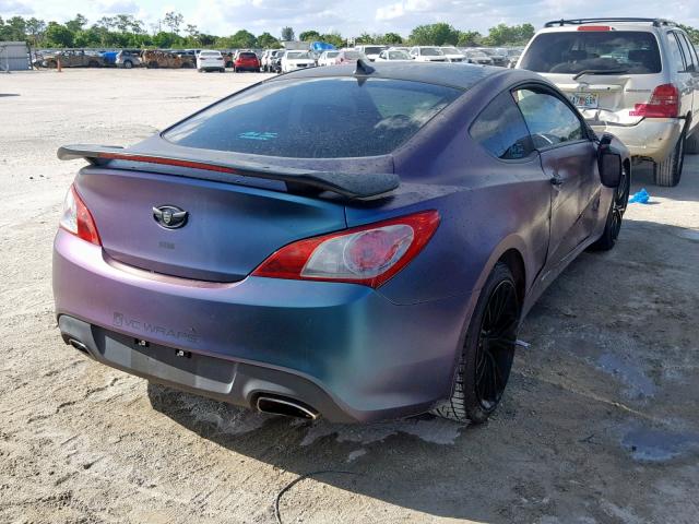 KMHHU6KH2AU022245 - 2010 HYUNDAI GENESIS CO BLUE photo 4