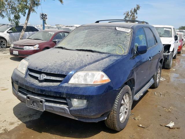 2HNYD18673H545127 - 2003 ACURA MDX TOURIN BLUE photo 2