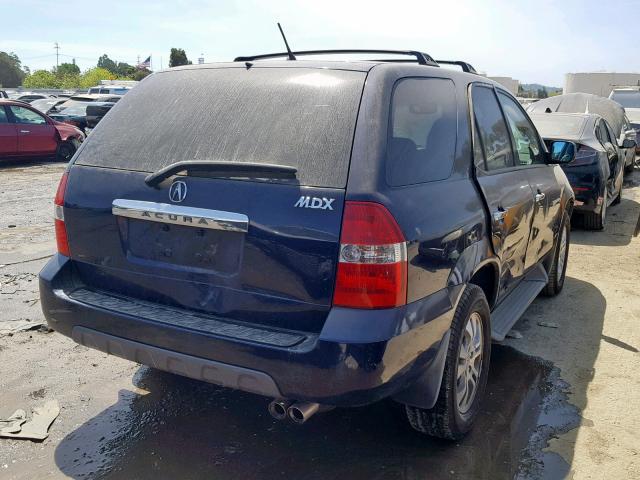 2HNYD18673H545127 - 2003 ACURA MDX TOURIN BLUE photo 4