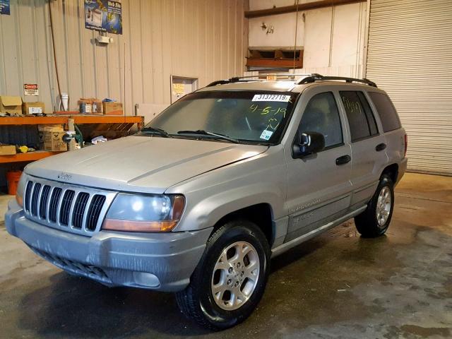 1J4G248N5YC137522 - 2000 JEEP GRAND CHER GRAY photo 2