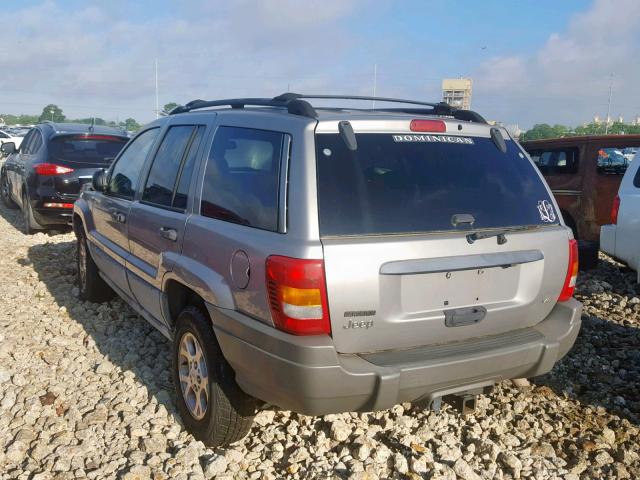 1J4G248N5YC137522 - 2000 JEEP GRAND CHER GRAY photo 3