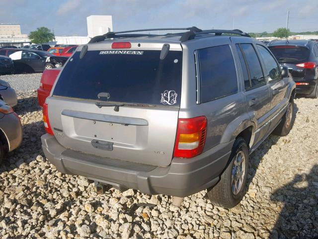 1J4G248N5YC137522 - 2000 JEEP GRAND CHER GRAY photo 4