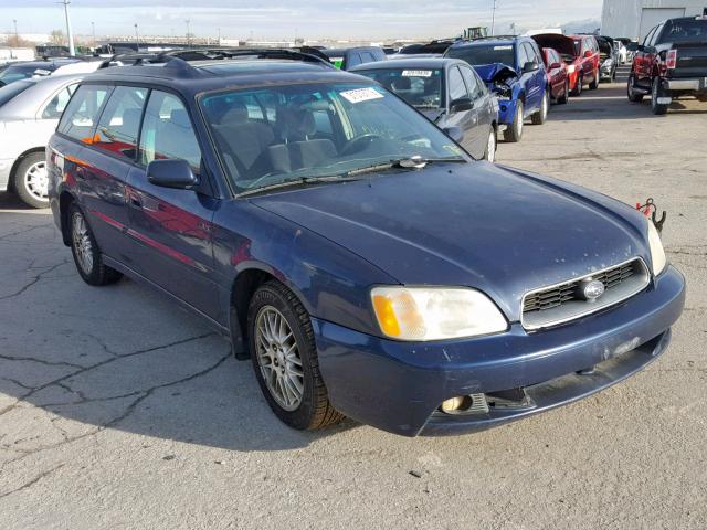 4S3BH635137302937 - 2003 SUBARU LEGACY L BLUE photo 1