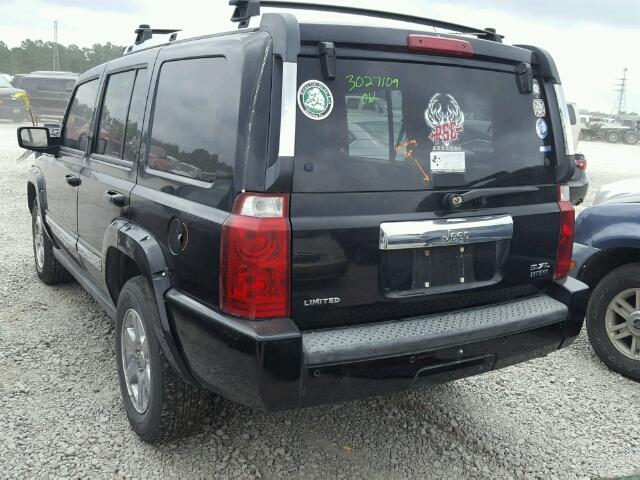 1J8HH58296C259701 - 2006 JEEP COMMANDER BLACK photo 3
