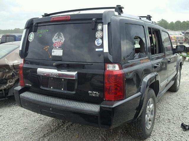 1J8HH58296C259701 - 2006 JEEP COMMANDER BLACK photo 4