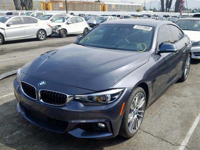 WBA4F7C55HG787186 - 2017 BMW 430I GRAN GRAY photo 2