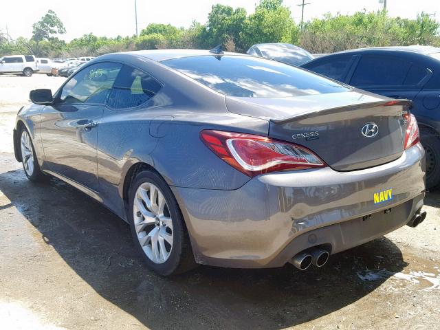 KMHHT6KD9DU099389 - 2013 HYUNDAI GENESIS CO CHARCOAL photo 3