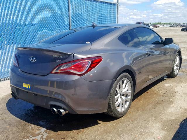 KMHHT6KD9DU099389 - 2013 HYUNDAI GENESIS CO CHARCOAL photo 4