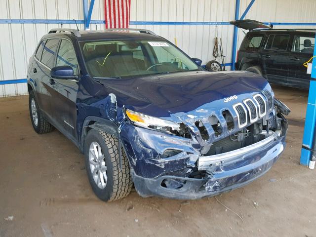 1C4PJMCB2FW622573 - 2015 JEEP CHEROKEE L BLUE photo 1