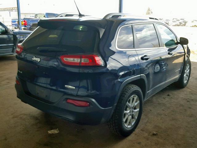 1C4PJMCB2FW622573 - 2015 JEEP CHEROKEE L BLUE photo 4