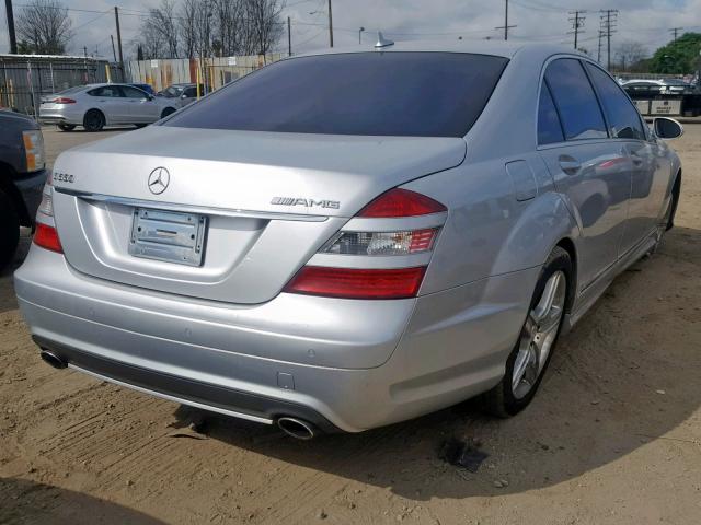 WDDNG71X89A243459 - 2009 MERCEDES-BENZ S 550 SILVER photo 4