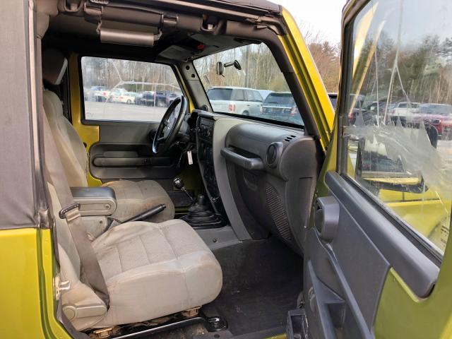 1J4FA54137L117663 - 2007 JEEP WRANGLER S 绿色 照片 5