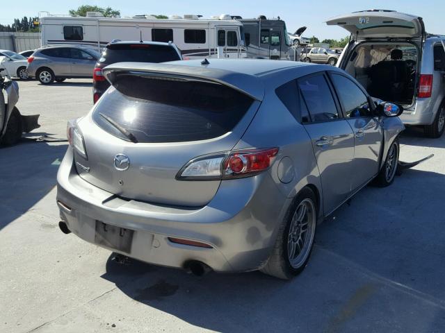 JM1BL1H33A1247285 - 2010 MAZDA SPEED 3 GRAY photo 4