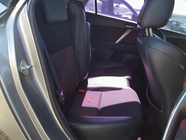 JM1BL1H33A1247285 - 2010 MAZDA SPEED 3 GRAY photo 6