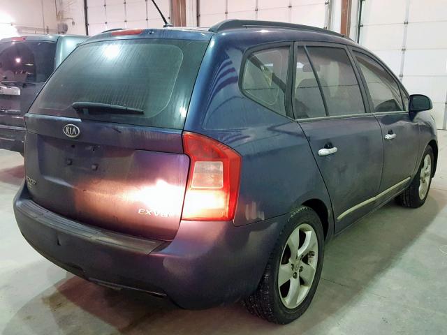 KNAFG526787165919 - 2008 KIA RONDO LX BLUE photo 4