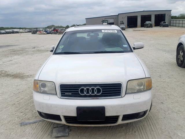 WAULT64B92N032497 - 2002 AUDI A6 WHITE photo 9