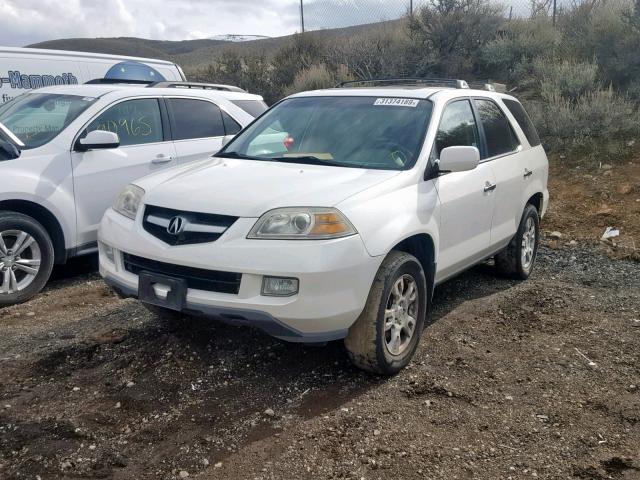 2HNYD18824H541747 - 2004 ACURA MDX TOURIN WHITE photo 2