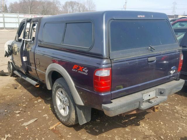 1FTZR45E03TA02052 - 2003 FORD RANGER SUP BLUE photo 3