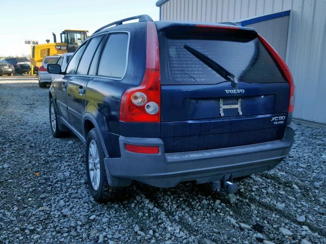 YV1CM91H531011871 - 2003 VOLVO XC90 T6 BLUE photo 3