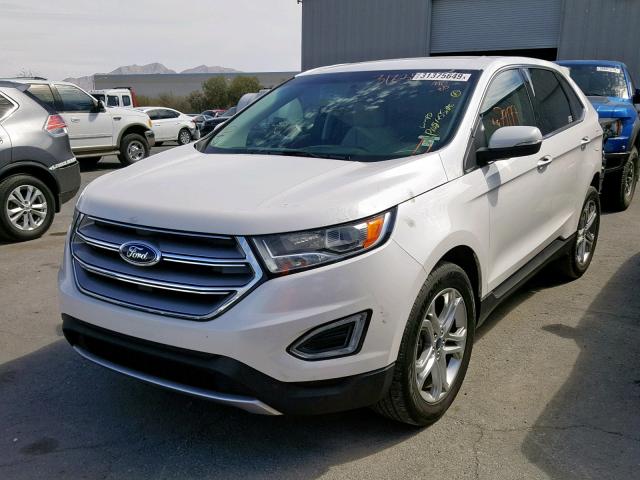 2FMPK3K91HBC12286 - 2017 FORD EDGE TITAN WHITE photo 2