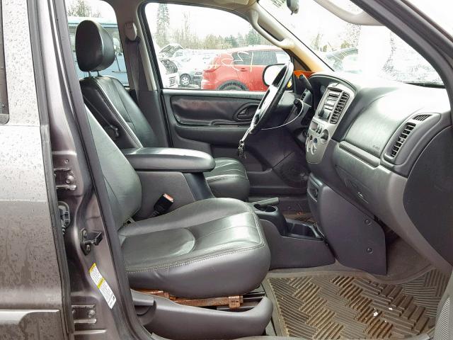 4F2CZ96124KM28749 - 2004 MAZDA TRIBUTE ES 灰色 照片 5