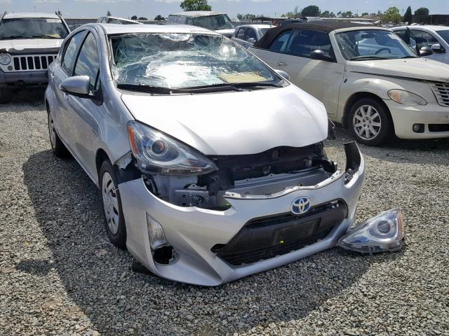 JTDKDTB35F1093056 - 2015 TOYOTA PRIUS C SILVER photo 1