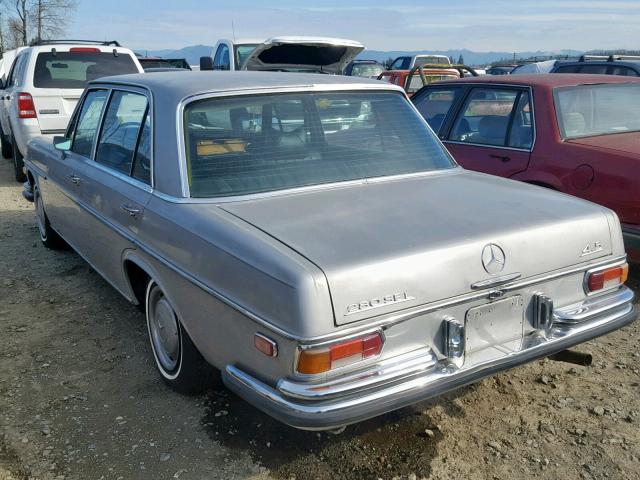 10806812012586 - 1972 MERCEDES-BENZ 280SEL GRAY photo 3