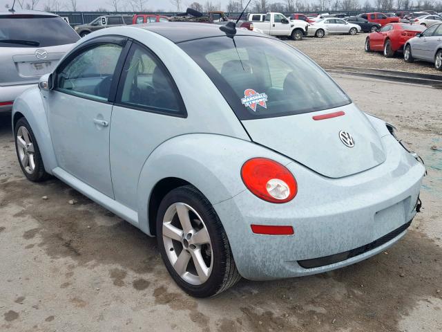 3VWRW3AG3AM022637 - 2010 VOLKSWAGEN NEW BEETLE TEAL photo 3